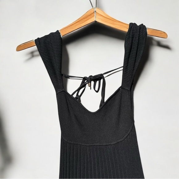 🌻NEW w.tags FREE PEOPLE Black Cherie Mini Dress Size Medium - Picture 5 of 13